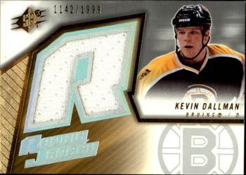 #138 Kevin Dallman - Boston Bruins - 2005-06 SPx Hockey
