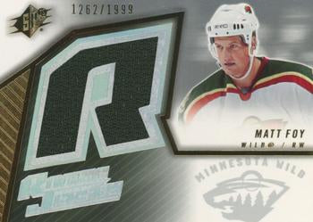 #153 Matt Foy - Minnesota Wild - 2005-06 SPx Hockey
