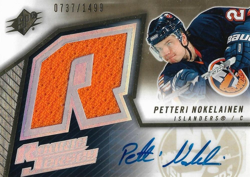 #168 Petteri Nokelainen - New York Islanders - 2005-06 SPx Hockey