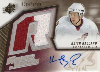 #185 Keith Ballard - Phoenix Coyotes - 2005-06 SPx Hockey