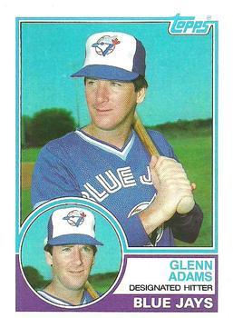 #574 Glenn Adams - Toronto Blue Jays - 1983 Topps Baseball