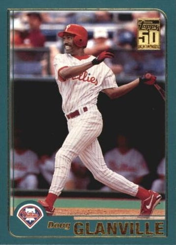 #574 Doug Glanville - Philadelphia Phillies - 2001 Topps Baseball