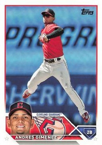 #575 Andrés Giménez - Cleveland Guardians - 2023 Topps Baseball