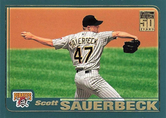#575 Scott Sauerbeck - Pittsburgh Pirates - 2001 Topps Baseball