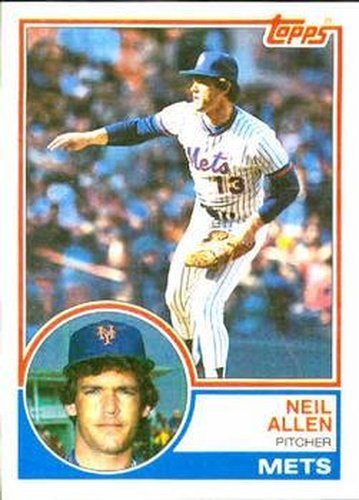 #575 Neil Allen - New York Mets - 1983 Topps Baseball