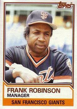 #576 Frank Robinson - San Francisco Giants - 1983 Topps Baseball