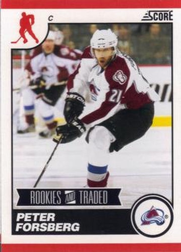 #577 Peter Forsberg - Colorado Avalanche - 2010-11 Score Hockey