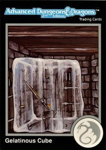 #577 Gelatinous Cube - 1991 TSR Advanced Dungeons & Dragons - Silver