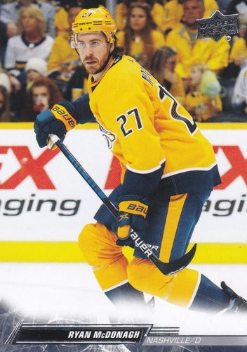 #578 Ryan McDonagh - Nashville Predators - 2022-23 Upper Deck Hockey