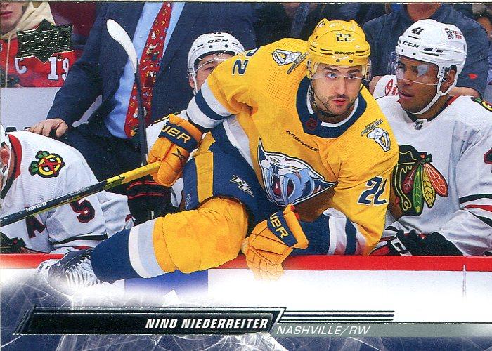 #579 Nino Niederreiter - Nashville Predators - 2022-23 Upper Deck Hockey