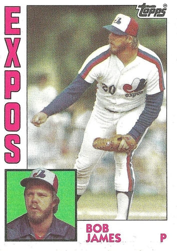 #579 Bob James - Montreal Expos - 1984 Topps Baseball