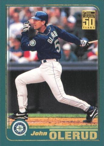 #579 John Olerud - Seattle Mariners - 2001 Topps Baseball