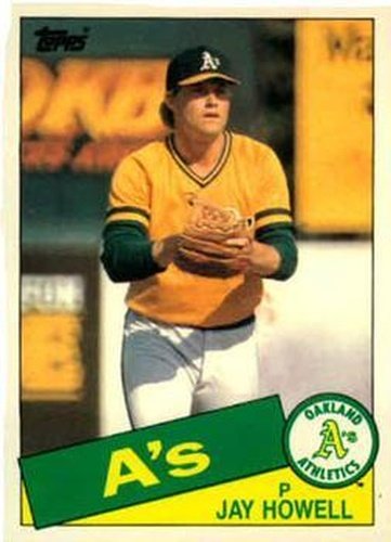 #57T Jay Howell - Oakland Athletics - 1985 Topps Traded Baseball