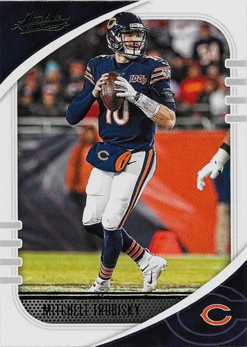 #57 Mitchell Trubisky - Chicago Bears - 2020 Panini Absolute - Green Football