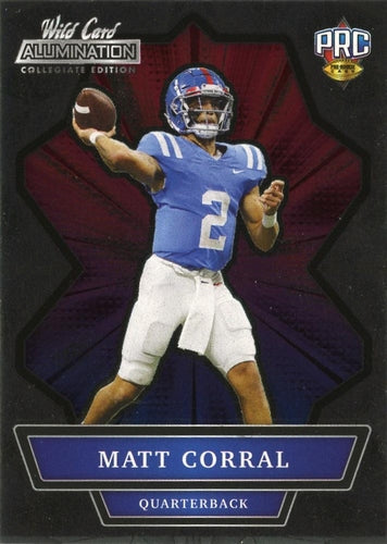 #ANBC-57 Matt Corral - Ole Miss Rebels - 2021 Wild Card Alumination NIL Football