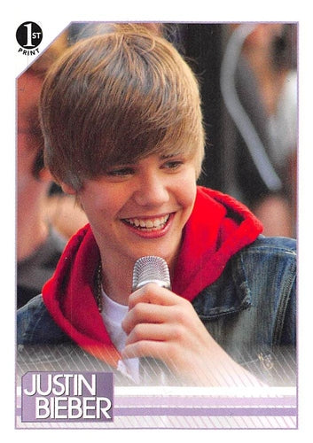 #57 Before stepping off the stage after his appear - 2010 Panini Justin Bieber