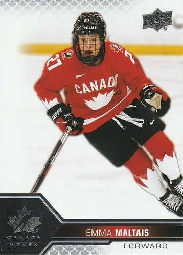 #57 Emma Maltais - Canada - 2022-23 Upper Deck Team Canada Juniors Hockey