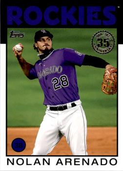 #86B-57 Nolan Arenado - Colorado Rockies - 2021 Topps - 1986 Topps Baseball 35th Anniversary Series One Baseball