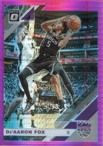 #57 De'Aaron Fox - Sacramento Kings - 2019-20 Donruss Optic - Hyper Pink Basketball