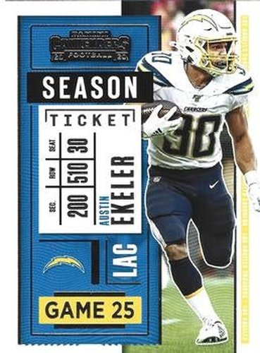 #57 Austin Ekeler - Los Angeles Chargers - 2020 Panini Contenders Football