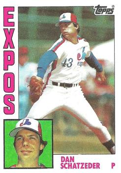 #57 Dan Schatzeder - Montreal Expos - 1984 Topps Baseball