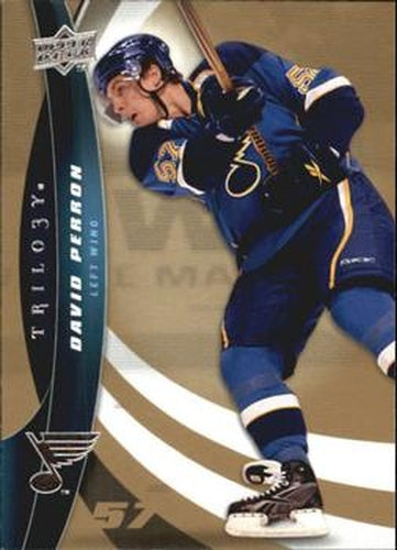 #57 David Perron - St. Louis Blues - 2009-10 Upper Deck Trilogy Hockey