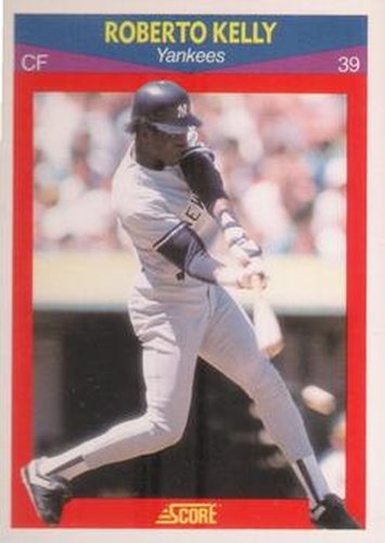 #57 Roberto Kelly - New York Yankees - 1990 Score 100 Superstars Baseball