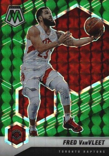 #57 Fred VanVleet - Toronto Raptors - 2020-21 Panini Mosaic - Mosaic Green Basketball