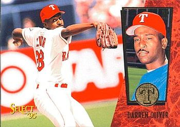#57 Darren Oliver - Texas Rangers - 1995 Select Baseball