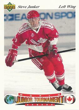 #57 Steve Junker - Canada - 1991-92 Upper Deck Czech World Juniors Hockey