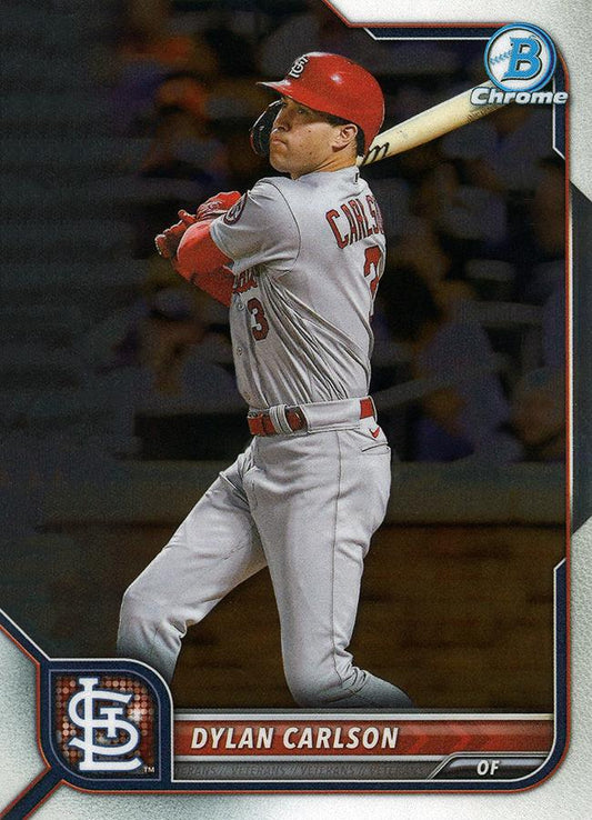 #57 Dylan Carlson - St. Louis Cardinals - 2022 Bowman Chrome Baseball