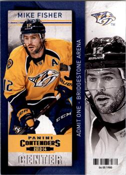 #57 Mike Fisher - Nashville Predators - 2013-14 Panini Contenders Hockey
