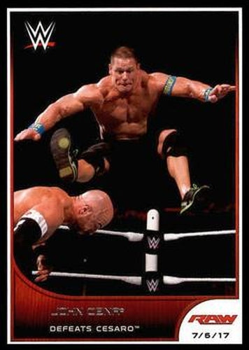 #57 John Cena - 2016 Topps WWE Road to Wrestlemania Wrestling