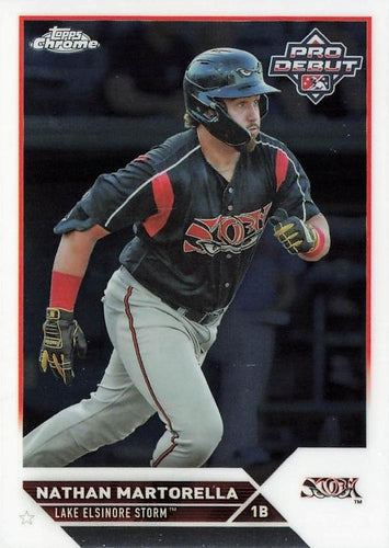 #PDC-57 Nathan Martorella - Lake Elsinore Storm - 2023 Topps Pro Debut - Chrome Baseball