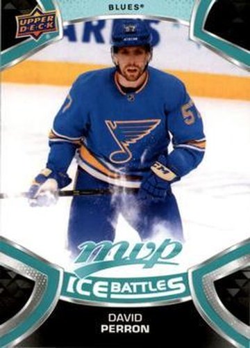 #57 David Perron - St. Louis Blues - 2021-22 Upper Deck MVP - Ice Battles Hockey