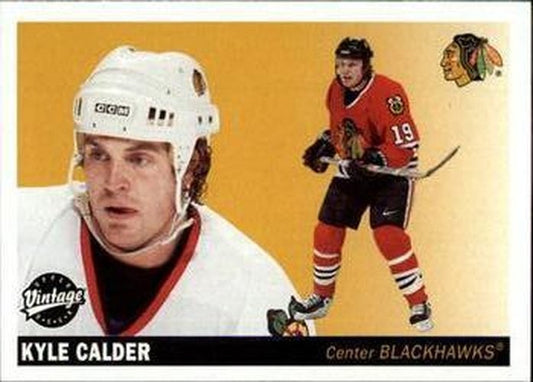 #57 Kyle Calder - Chicago Blackhawks - 2002-03 Upper Deck Vintage Hockey