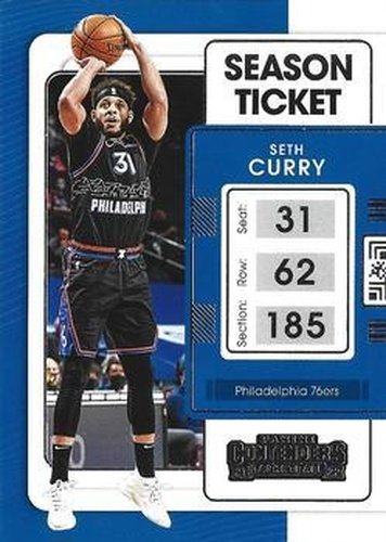 #57 Seth Curry - Philadelphia 76ers - 2021-22 Panini Contenders Basketball