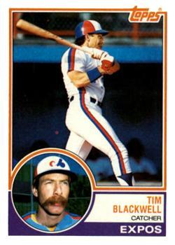 #57 Tim Blackwell - Montreal Expos - 1983 Topps Baseball