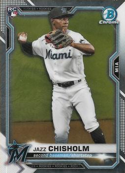 #57 Jazz Chisholm - Miami Marlins - 2021 Bowman Chrome Baseball