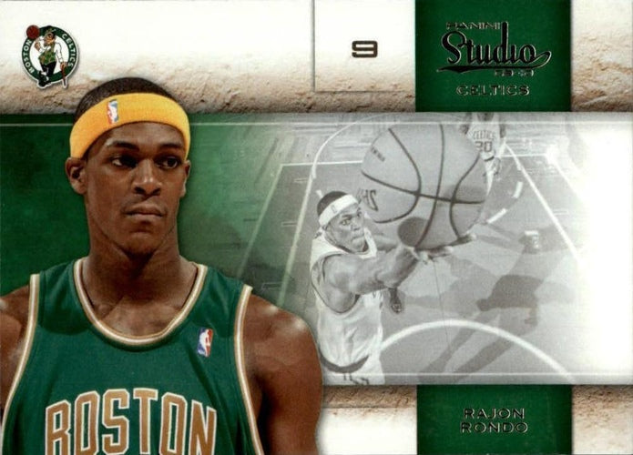 #57 Rajon Rondo - Boston Celtics - 2009-10 Panini Studio Basketball