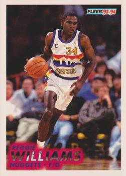 #57 Reggie Williams - Denver Nuggets - 1993-94 Fleer Basketball