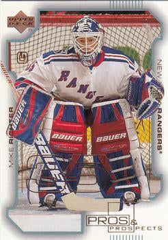 #57 Mike Richter - New York Rangers - 2000-01 Upper Deck Pros & Prospects Hockey