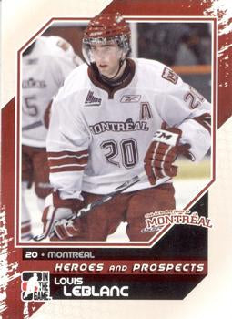 #57 Louis Leblanc - Montreal Juniors - 2010-11 In The Game Heroes and Prospects Hockey