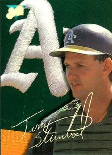 #57 Terry Steinbach - Oakland Athletics - 1993 Studio Baseball