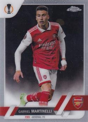 #57 Gabriel Martinelli - Arsenal FC - 2022-23 Topps Chrome UEFA Club Competitions Soccer