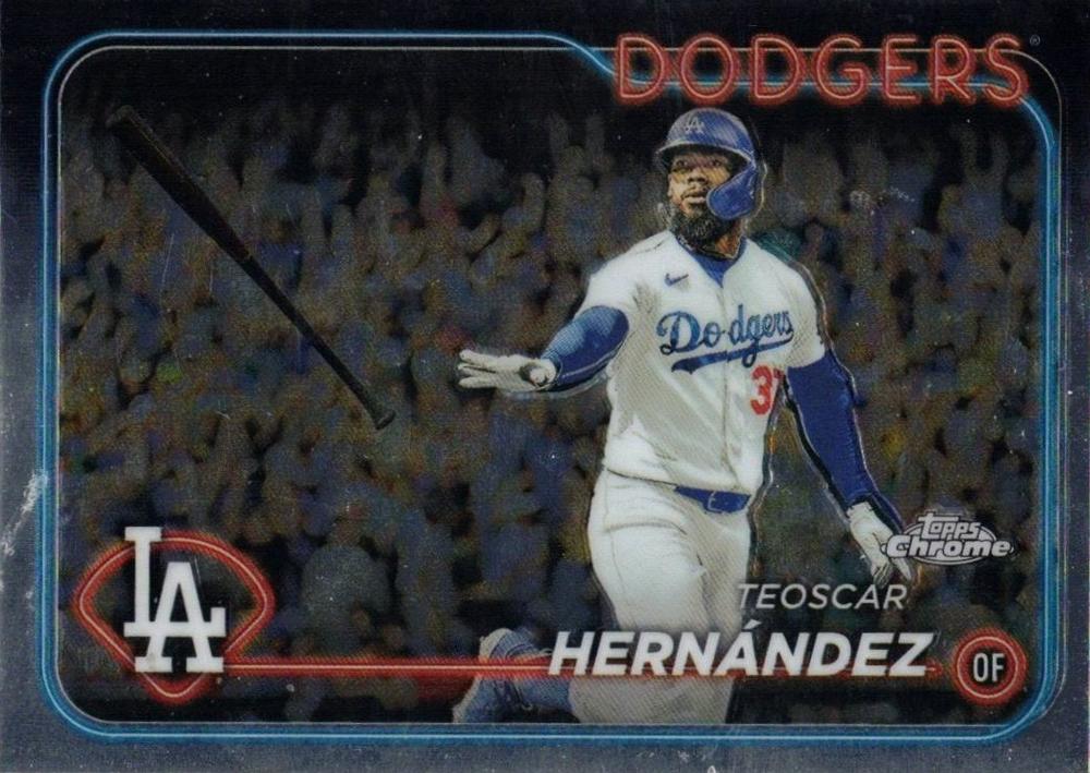 #57 Teoscar Hernández - Los Angeles Dodgers - 2024 Topps Chrome Baseball