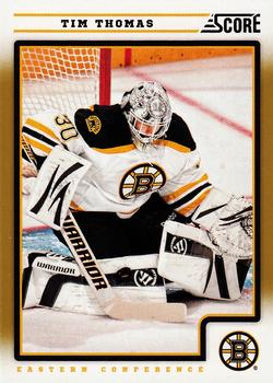 #57 Tim Thomas - Boston Bruins - 2012-13 Score - Gold Rush Hockey