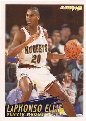 #57 LaPhonso Ellis - Denver Nuggets - 1994-95 Fleer Basketball