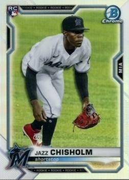 #57b Jazz Chisholm - Miami Marlins - 2021 Bowman Chrome Baseball