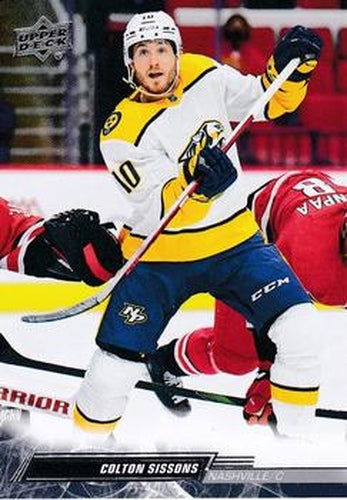 #580 Colton Sissons - Nashville Predators - 2022-23 Upper Deck Hockey